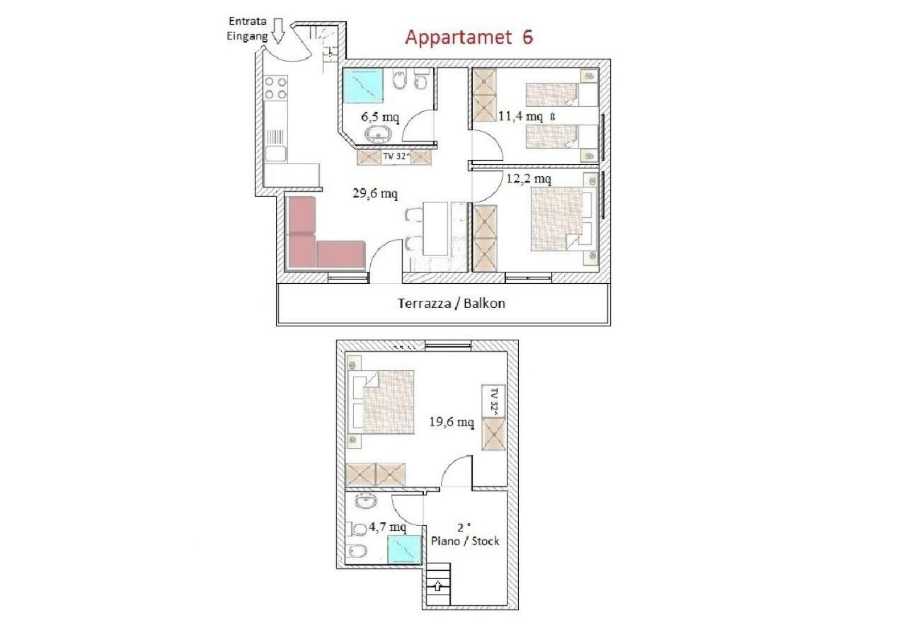 Residence Kramhuter Sexten Kamer foto